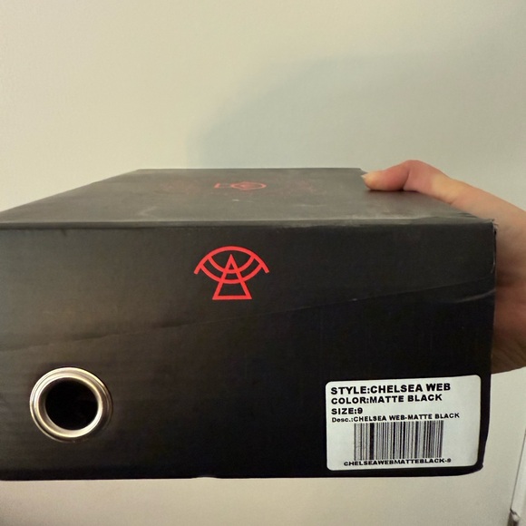 Strange Cvlt Matte Black Chelsea Spooky High Top Sneakers Size 9 - Picture 9 of 10